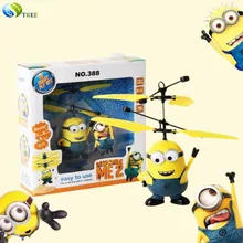 2016 Fly Flash Ball Remote Control RC Toys Despicable Me Minion Helicopter Quadcopter Drone Ar.drone Radio Sensor
