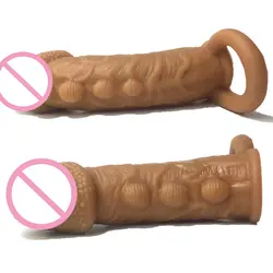 Мужские презервативы удлинить Bold Lock Fine Delay кольцо жидкости мягкие реалистичные моделирование пенис взрослых игрушечные лошадки