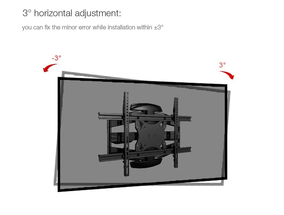 Шарнирный полный движения ТВ настенный кронштейн тв рука подходит для 3"-70" Максимальная поддержка 45 кг Вес