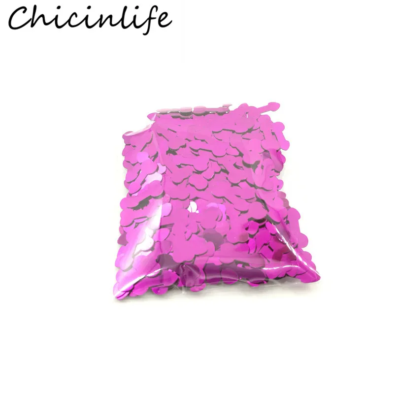 Chicinlife, 1 пакет, сверкающие блестки, Вилли, конфетти для пениса, девичник, вечерние украшения стола, Свадебные вечерние принадлежности для девичника - Цвет: hotpink