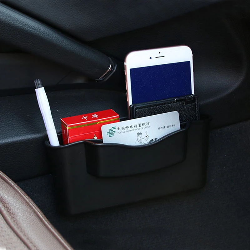 1Pair Auto Phone Card Key Organizer Storage Bag Box Holder Car Accessories