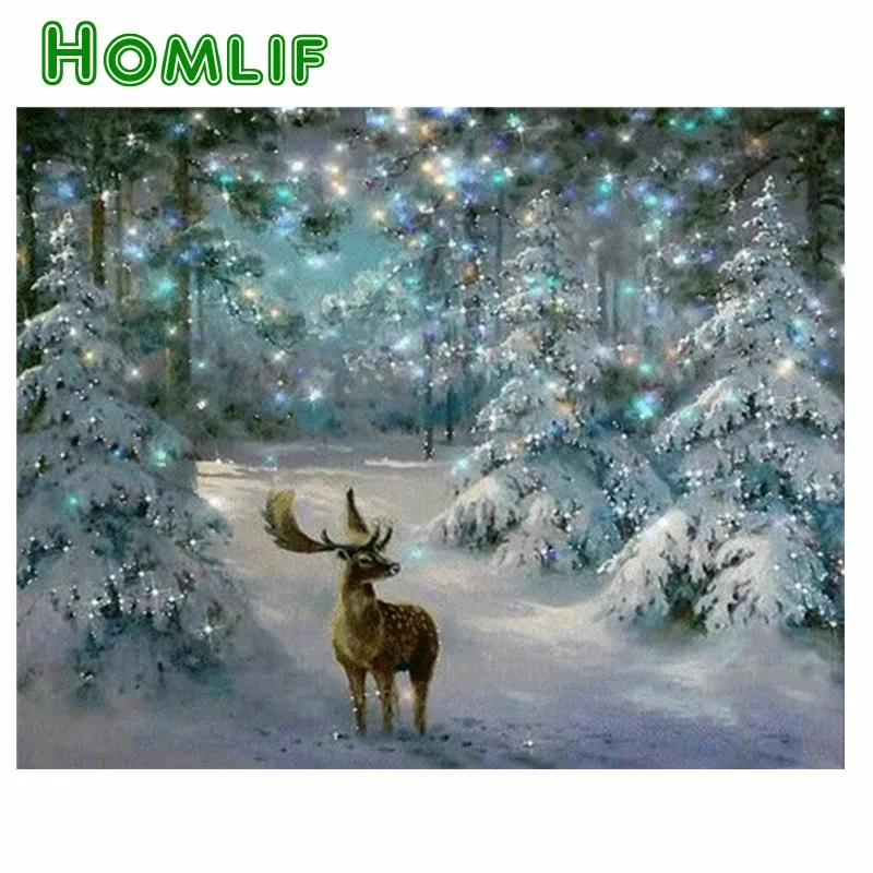 World Cup Deer diamond painting custom full square Christmas tree embroidery mosaic icon eigen foto rose | Дом и сад