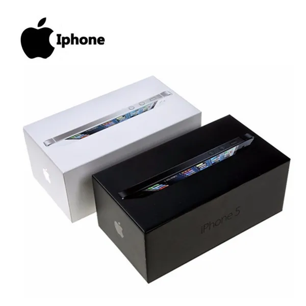 Sealed box 100% Factory Original Unlocked Iphone 5 Apple Cell phone 16GB 32GB ROM 16GB 32GB 64GB IOS 4.0 inch 8MP WIFI GPS Used 