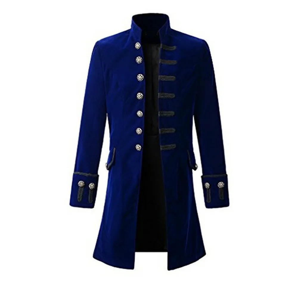 

Steampunk Costume Brocade Jacket Gothic Steampunk Vintage Victorian Coat Male Vintage Halloween Cosplay Jacket Outfit