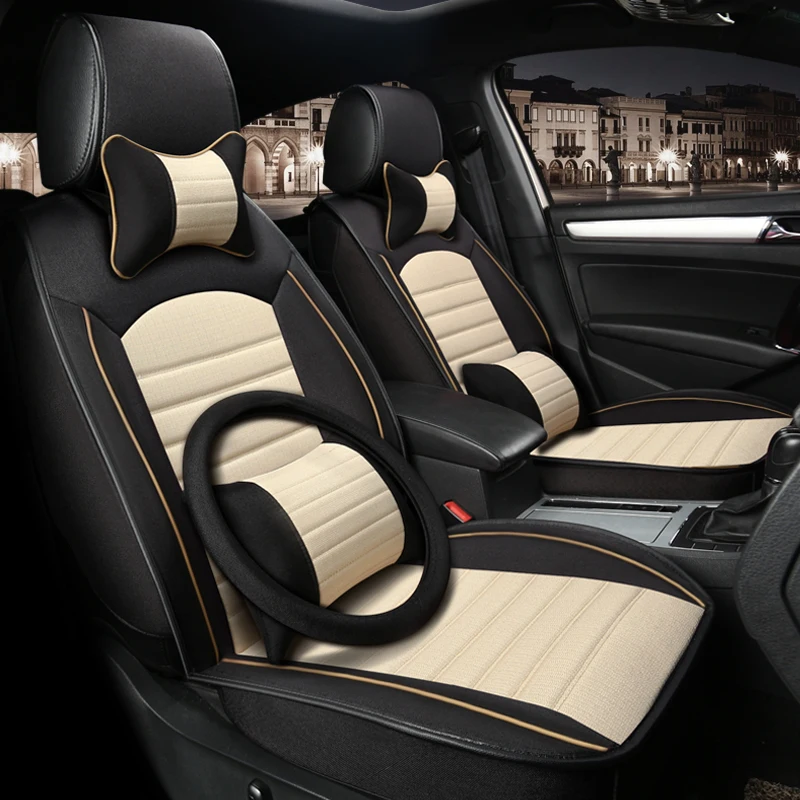 (front + rear) Car Seat Cover for Lincoln All Models Navigator MKZ MKS