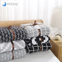 Tricoté Couvertures, lit Couverture par 100% coton (Chaud/Confortable/Moelleux), Léger et Facile D’entretien, Canapé Couverture, 120×180 cm 6 styles