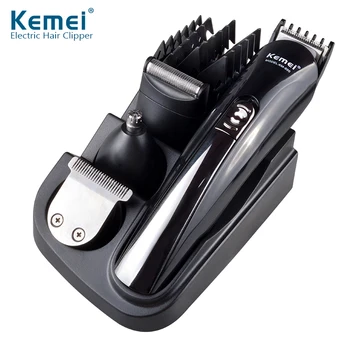 

New Adjustable Styling Tools 4 in 1 Multifunction Hair Trimmer Men Electric Hair Clipper Rechargeable Electric Shaver Kemei 500