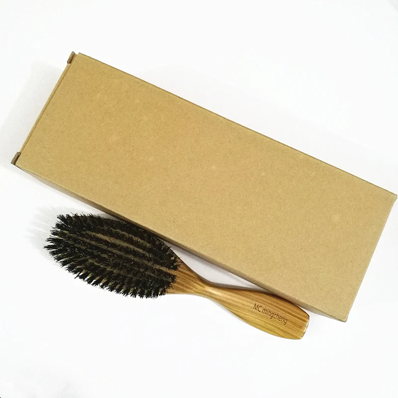 Massagem de Madeira Cerdas de Javali Pente de Madeira Escova de Cabelo Lidar com Brosse Cuidados com o Cabelo Frete Grátis Pente Natural Selvagem Sândalo mc 9 Beleza e saúde