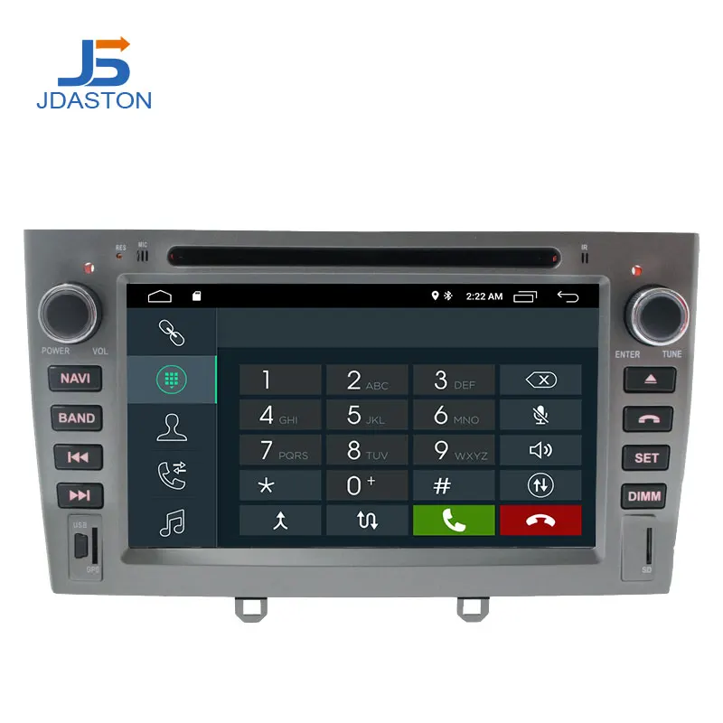  JDASTON Android 10.0 Car DVD Player For Peugeot 308 408 Stereo Steering Wheel GPS Navigation Multim