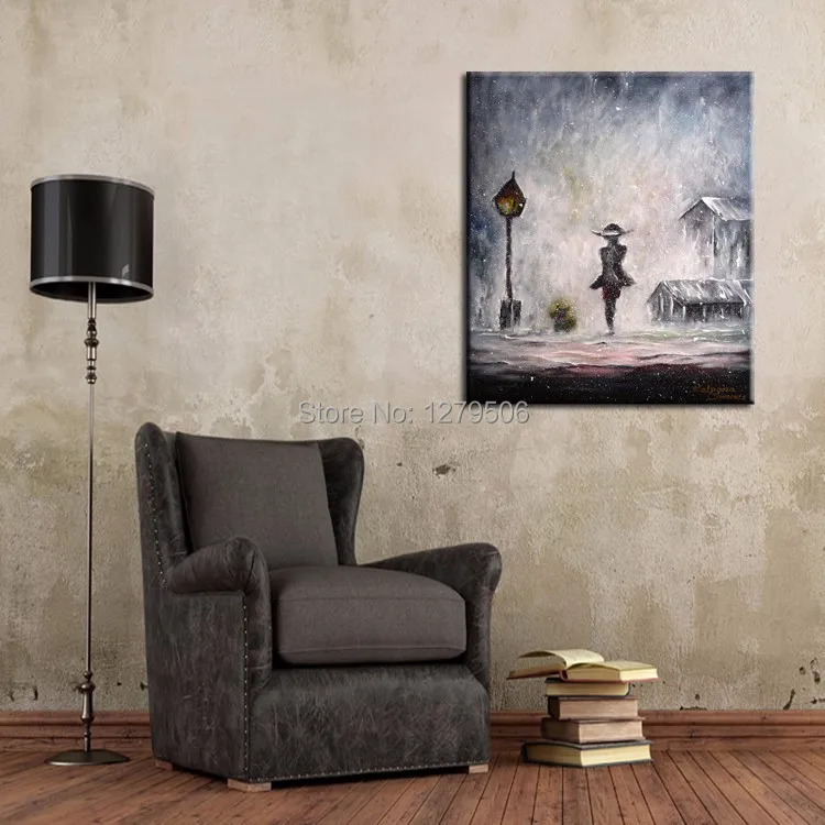 Dafen Oil Painting Village Factory Wholesale High Quality Landscape On Canvas Beautiful Gary Landscape For Living Room Wall Art.jpg