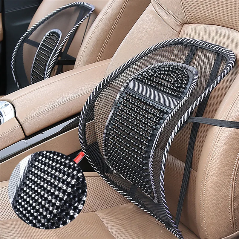 

Car Accessories Car Waist Back Support Chair Massage Lumbar Support Waist Cushion Mesh Ventilate Cushion Pad for Car