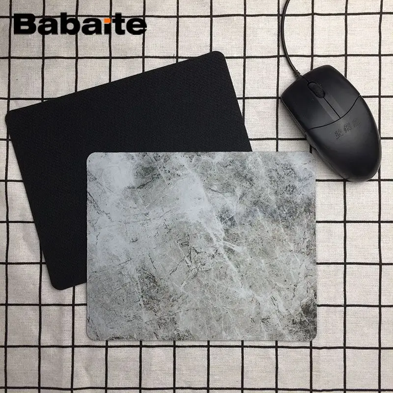 Babaite Дизайн черный и белый под мрамор дорога индивидуальные Мышь колодки ноутбук аниме Мышь коврик Размеры для 18x22 см 25x29 см - Цвет: 25X29cm