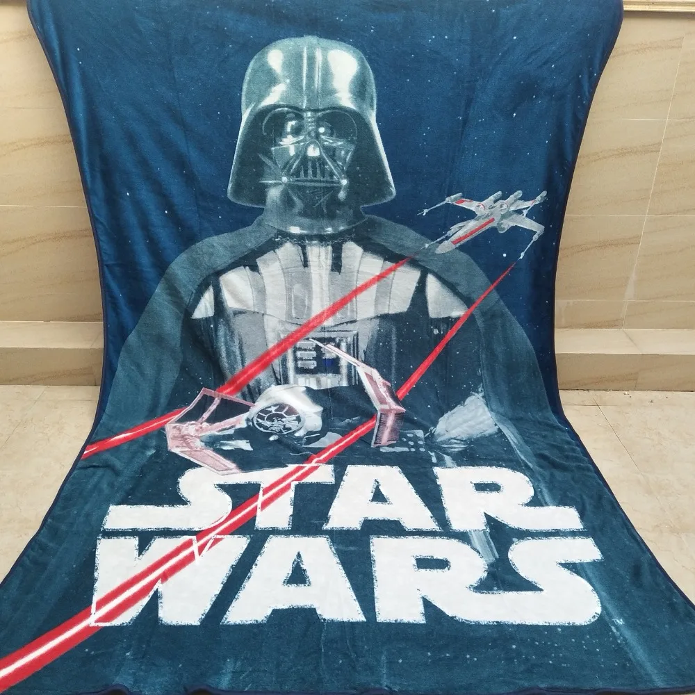 Original Star Wars Darth Vader Coral Fleece Cartoon Blanket Travel Home