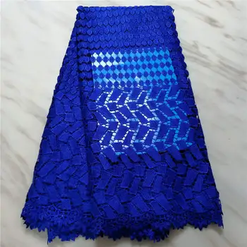

Latest Real African French Lace Fabric High Quality Guipure Lace Water Soluble Lace Fabric For Wedding Or Party! PLF42007