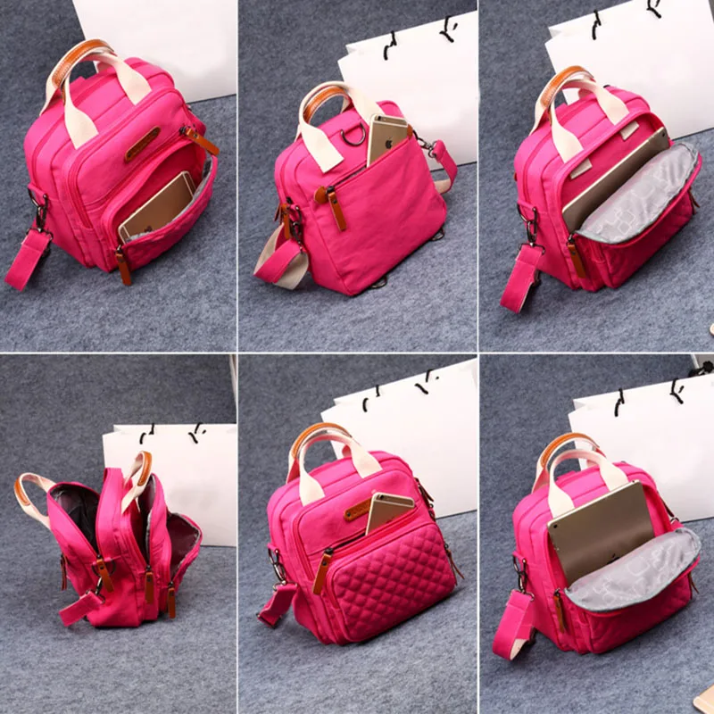 Baby Diaper Bag Canvas Mummy Large Capacity Backpack Nappy Handbag Portable Travel Maternity Women Shoulder Bag Mochila BB6016 (21)