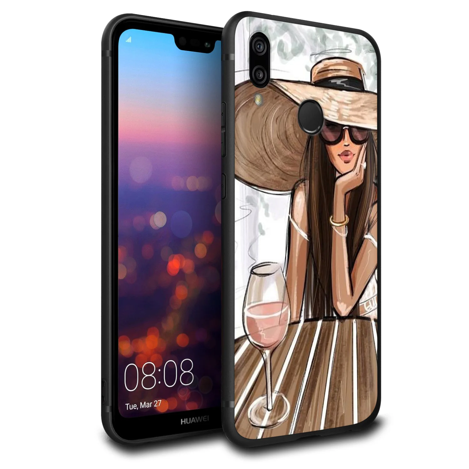 Lavaza Vogue принцесса девушки женщины кофе чехол для Huawei P30 P20 P10 P9 P8 Mate 20 10 Pro Lite P Smart