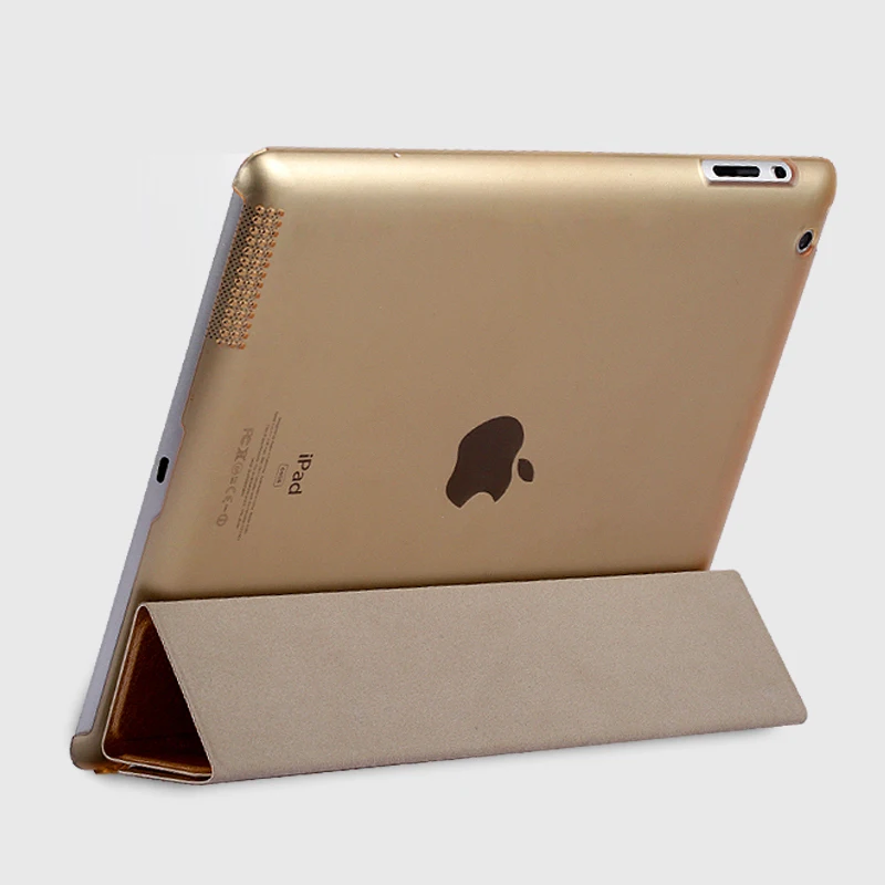 Тонкий легкий шелковый чехол для Apple IPad 2 3 4 откидная подставка из искусственной