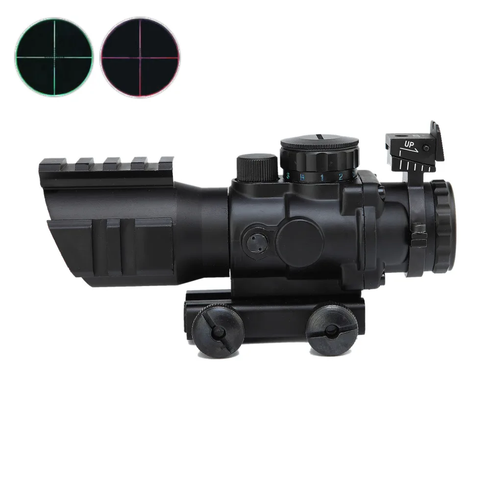 4X32 Hunting Scopes Red Dot Sight W/Tri Illuminated Reticle Airsoft Air