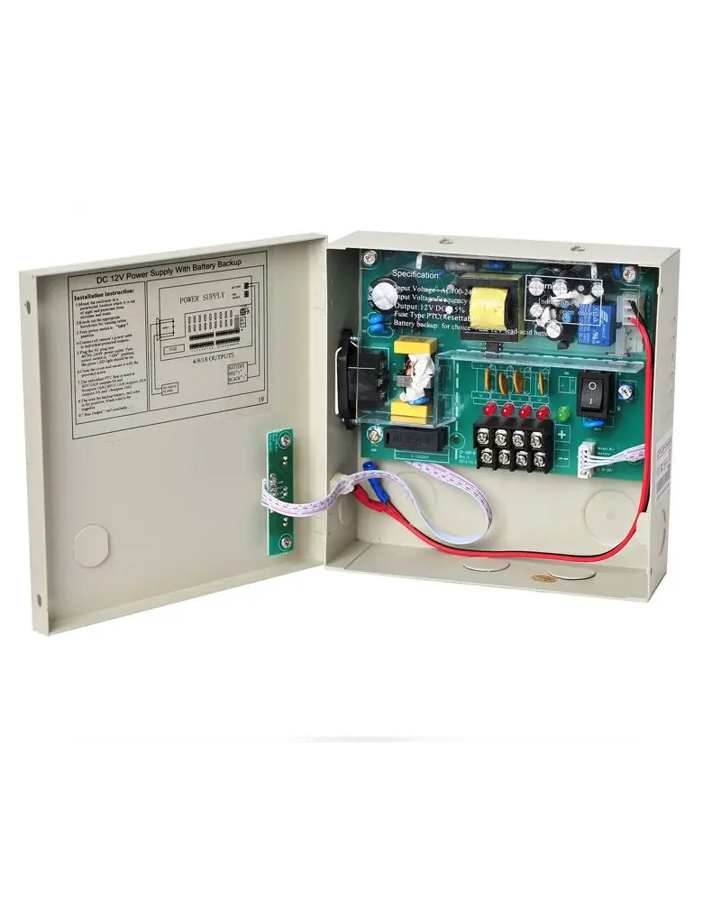 UPS Power Supply DC12V 3A 4 Channel Backup For CCTV Camera Systemin