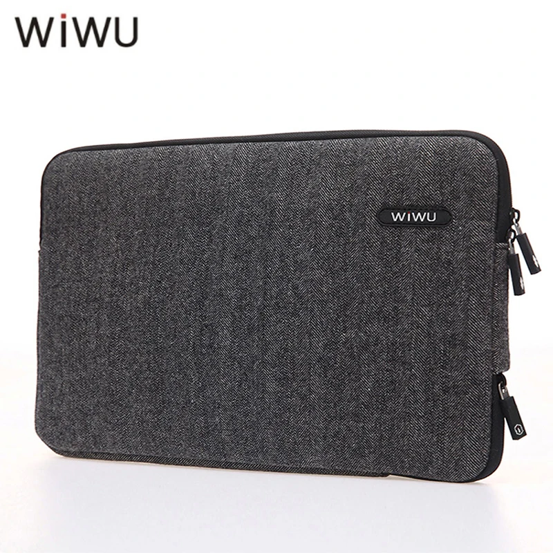 

WIWU Laptop Case 15.6 For Macbook Air 13 Wool Felt 12 13 14 15 Case Notebook For Macbook Pro 13 Brown Black Laptop Bag