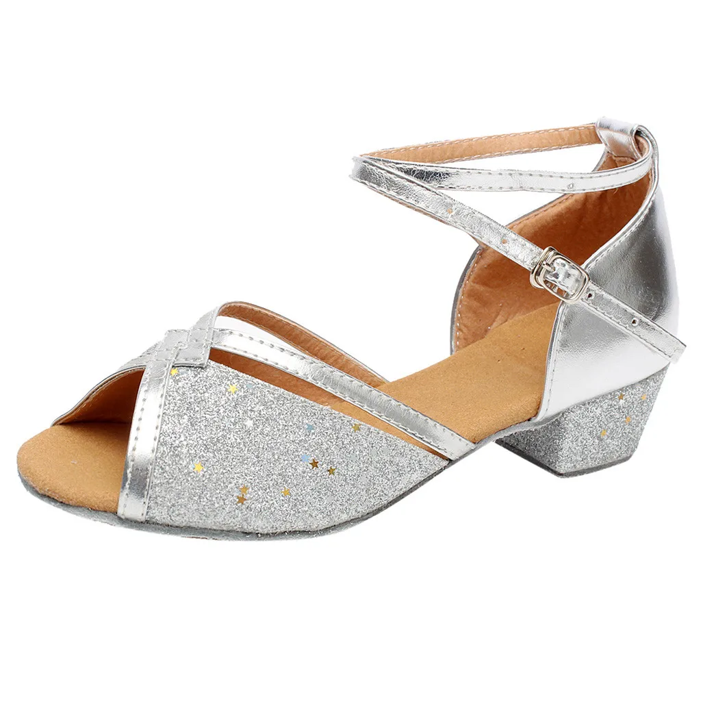Girls Shoes Toddler Baby Kids Girls Princess Dancing Ballroom Tango