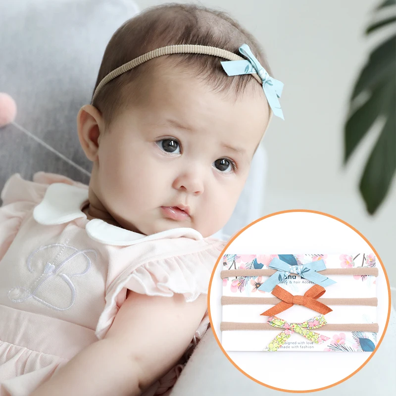 

Baby Cotton Bow Head Bandage Children Headbands Elastic Hair Bands Girls Headwear Kids Accessories Baby Hairbands 3 Colors