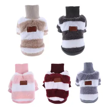 

Winter Dog Clothes Warm Soft Dog Coat For Small Dogs Clothes Sweater Puppy Outfit For Winter Pet Coat Turtleneck Clothing