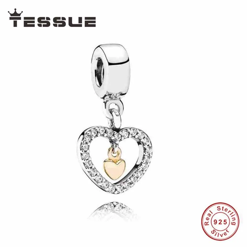 Tessue Fit Pandora Original Bracelet 100% Real 925 Sterling Silver Love