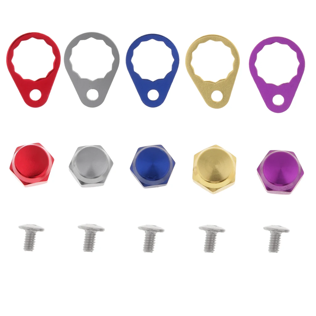 11mm Metal Screw Nut Cap Bearing Cover for Fishing Reel Left/Right Handle Knob Locking Plate DIY Fishing Accessories 5 Colors