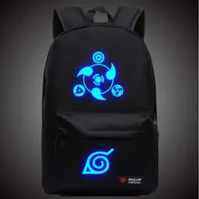Caliente Naruto Hokage Luminosa Mochila Bolsa de ordenador portátil de Viaje Escolar para Los Adolescentes Japoneses Anime Lienzo Mochila Bolsas Mochila Escolar