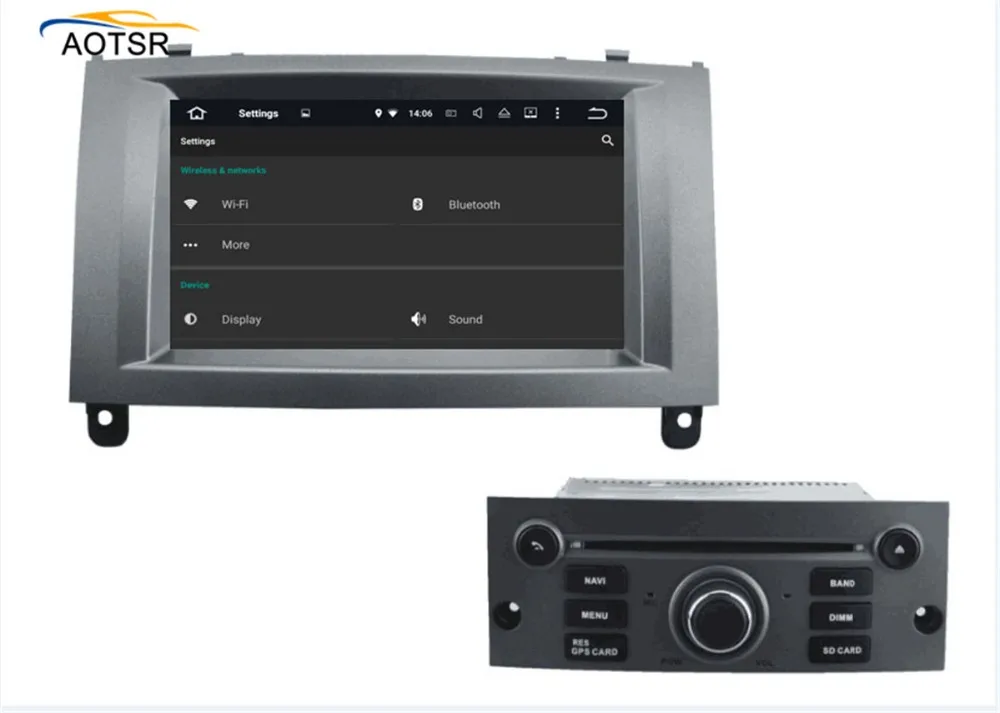 Flash Deal 7"Android 8.1 Car DVD multimedia Player head unit For Peugeot 407 2004 2005 2006 2007 2008 2009 2010 radio stereo GPS Navigation 4