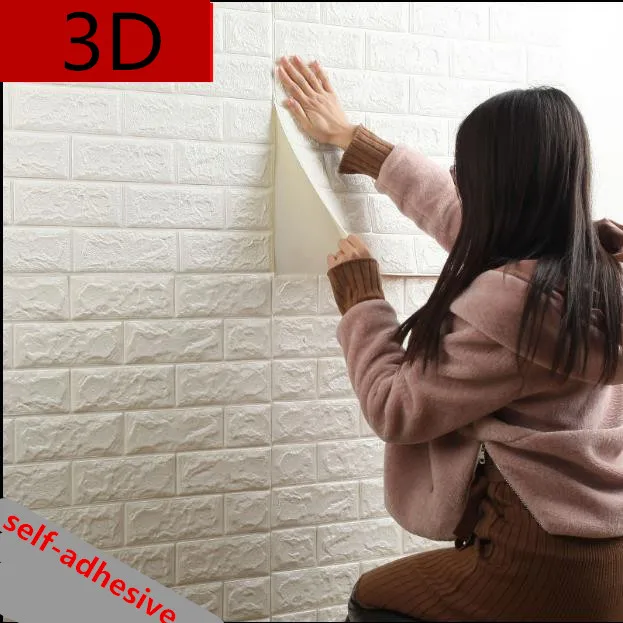 

Self-adhesive brick pattern 3d three-dimensional wall stickers thickened insulation stickers sofa self-adhesive waterproof