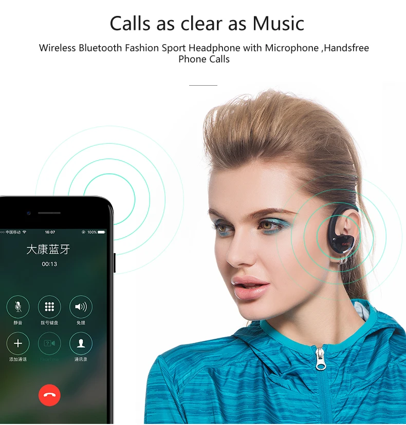 Dacom G05 Беспроводные наушники с защитой от пота, bluetooth-гарнитура, Bluetooth наушники fone de ouvido hands free для Iphone