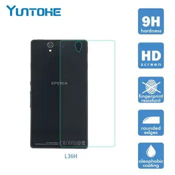 

Back Tempered Glass for Sony Xperia L36H Screen Protector Explosion-Proof Film Protective Guard 100pcs/lot