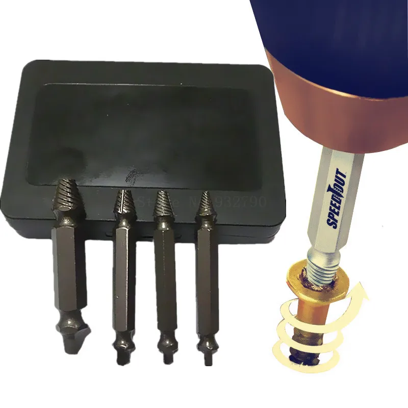 Double Side Drill Out Damaged Screw Extractor Out Remover Handymen