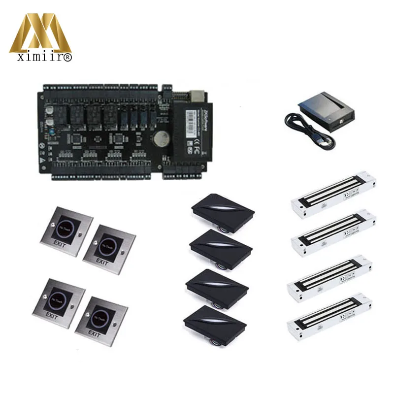 

C3-400 access control board with free software and SDK access control panel kit with card reader switch EM lock card register