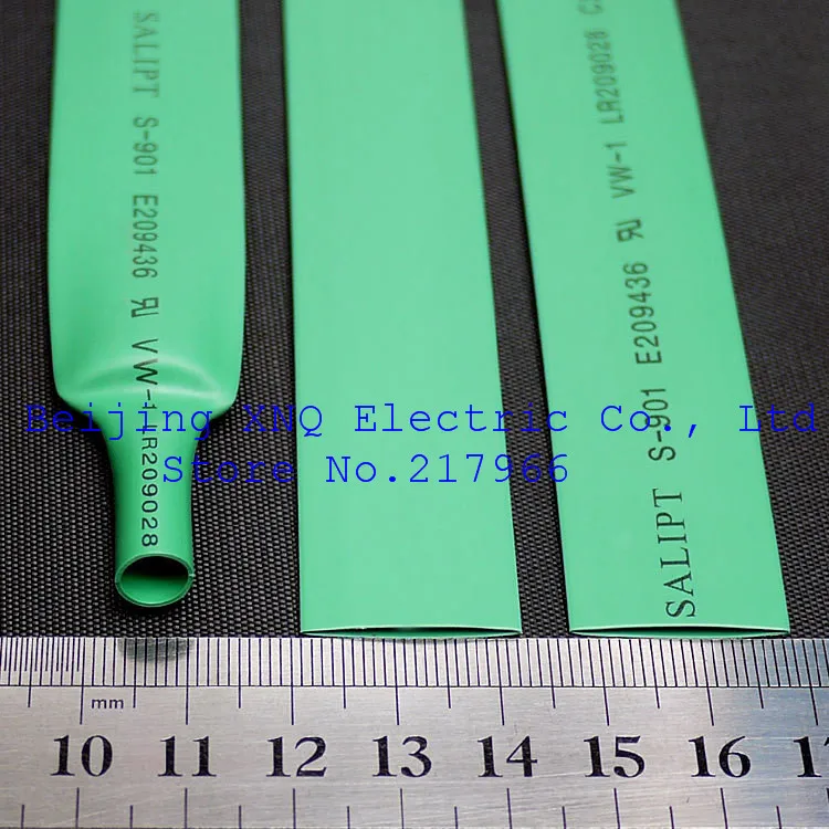 13 мм Зеленая экологическая термоусадочная трубка изоляция огнестойкий ROHS UL сертификация