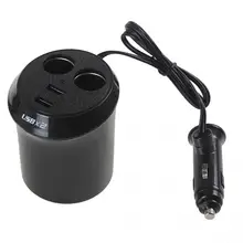 12V Car Cigarette Lighter Charger Power Adapter Splitter Dual USB Port 2 Sockets plug outlet fast