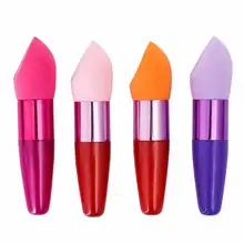 Tomtosh Расширенный Наклонный разрез поверхности пуховка в форме пули Грибной головы воды BB крем голова бар с ручкой тыквы воды Капель губка