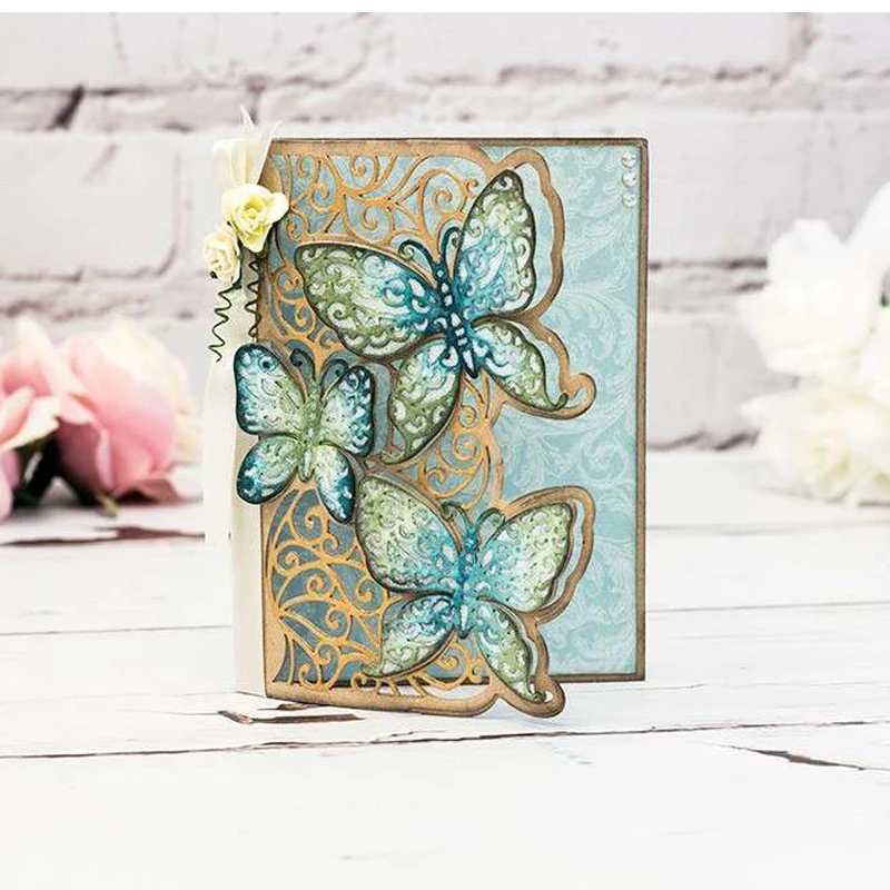 

Butterflies Patchwork Lace Shape Metal Cutting dies Scrapbook Album Handcrafts Embossing DIY Paper card Making Models Stencils