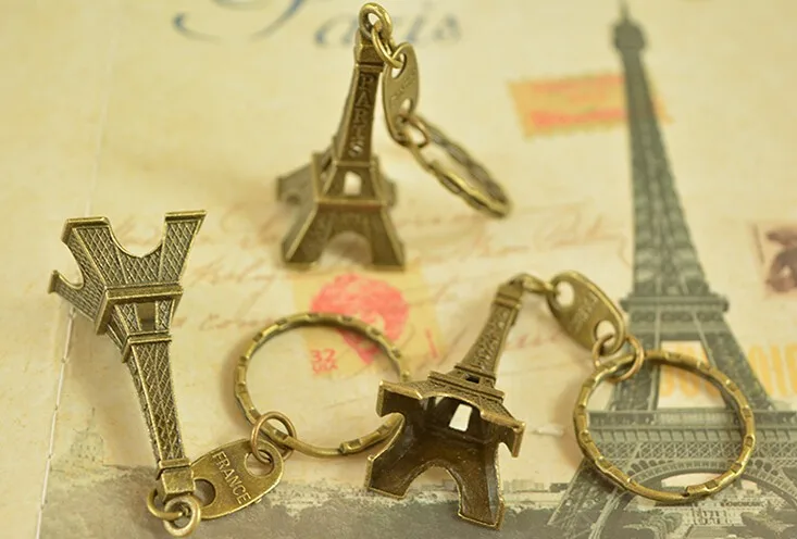 20 шт брелок «Эйфелева башня» ключи, сувениры Париж Тур ретро классическое украшение с кольцом для ключей держатель для женщин подарок