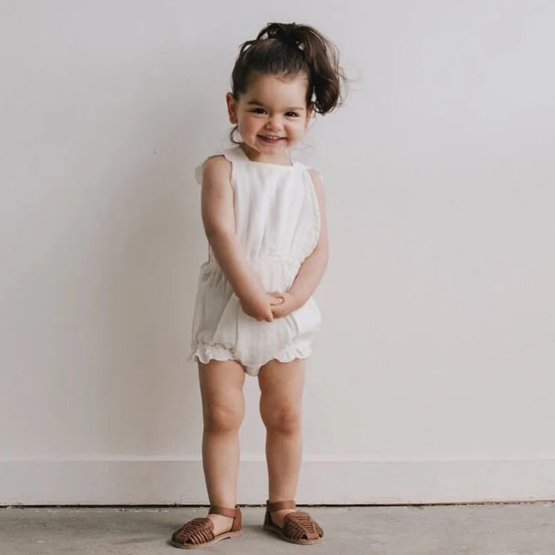 

WASAILONG 2018 The new baby's cute backless lace and multicolor jumpsuit