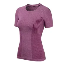 Топы Спортивные для женщин рубашка для йоги летняя новая женская сетчатая дышащая футболка с коротким рукавом для бега в тренажерном зале быстросохнущая футболка для тренировок