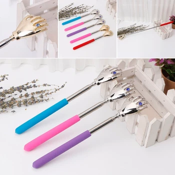 

Scratcher Hand Massage Claw Adjustable telescopic Pocket Stainless Clip 22-59CM