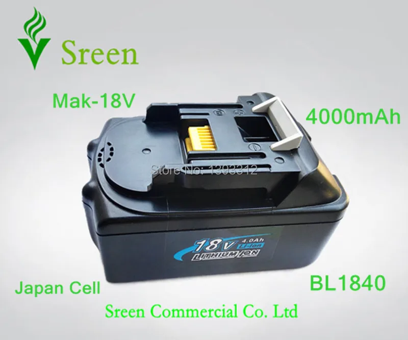 

New 18V Lithium Ion 4000mAh Replacement Rechargeable Power Tool Battery for Makita BL1830 LXT400 194205-3 194230-4 BL1840