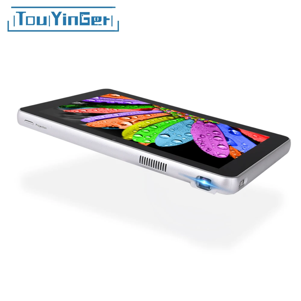 

Touyinger S8 DLP Tablet PC Projector Android Wifi Bluetooth Portable Smart Proyector Battery Touch Pad Home Projector Beamer TF