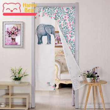

Happy Bear Cloth Curtain for Door Bedroom Living Room Door Curtains for Home Decoration Hanging Porch Bathroom Door Curtain