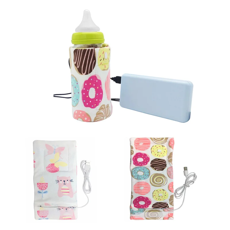

Baby USB Bottle Warmer Portable Travel Milk Cup Warmer Heater Infants Feeding Bottle Bag Storage Cover Insulation Thermostat