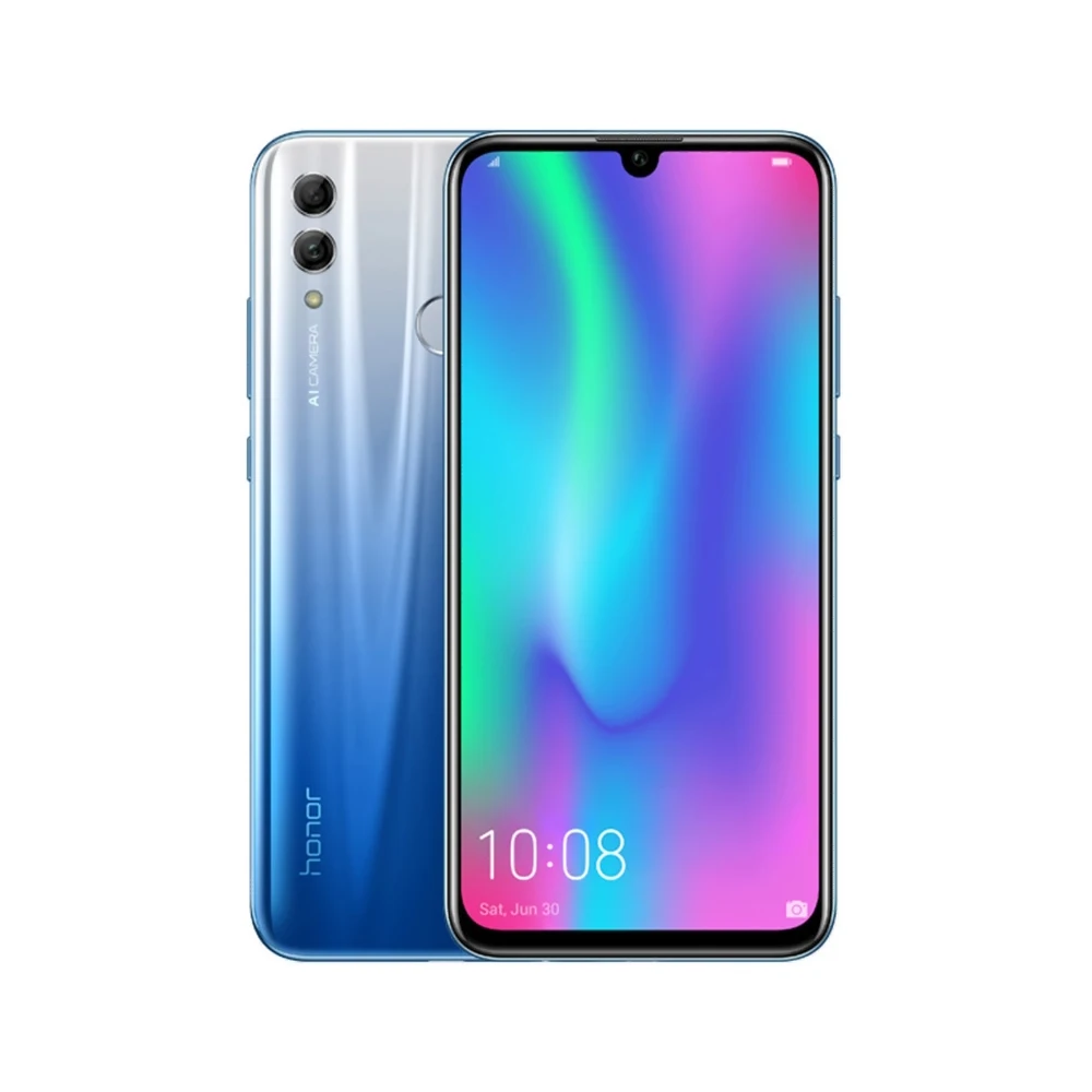 Глобальная версия Honor 10 Lite 6,21 ''FHD 3 ГБ 32 ГБ/64 ГБ 24 Мп+ 13 Мп Android 9,0 Восьмиядерный 3400 мАч сканер отпечатков пальцев