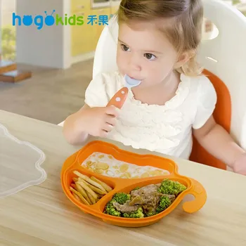 

Non-slip Baby Safe PP Children Dinner Plate Spill Proof Bowl Elephant Shape Food Container Tableware Children Feeding Dish